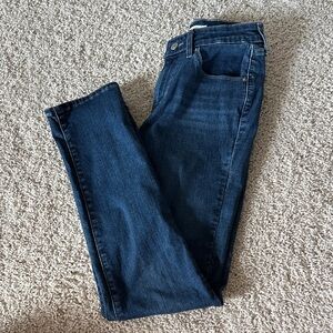 Levi's Dark Blue Mid Rise Skinny Jeans